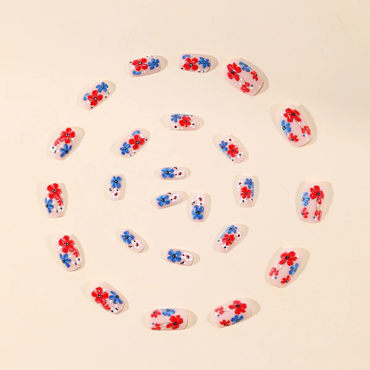 Nail Art Set 3D Floral Durable & Lightweight