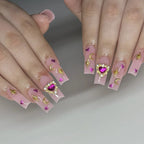 Nail Art Set 3D Hearts & Stars Sparkling Accents