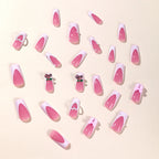 Nail Art Set Acrylic Bow, Heart & Pearl Accents