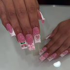 Nail Art Set Acrylic Bow, Heart & Pearl Accents