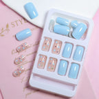 Nail Art Set Acrylic Heart Pattern & Rhinestones
