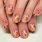 Nail Art Set Autumn Leaf Print Set of 24