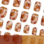 Nail Art Set Autumn Leaf Print Set of 24
