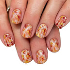 Nail Art Set Autumn Leaf Print Set of 24