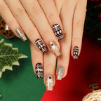 Nail Art Set Blue Rhinestones & Glitter