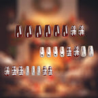 Nail Art Set Blue Rhinestones & Glitter