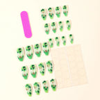 Nail Art Set Botanical Floral Decals & Glitter