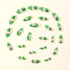 Nail Art Set Botanical Floral Decals & Glitter