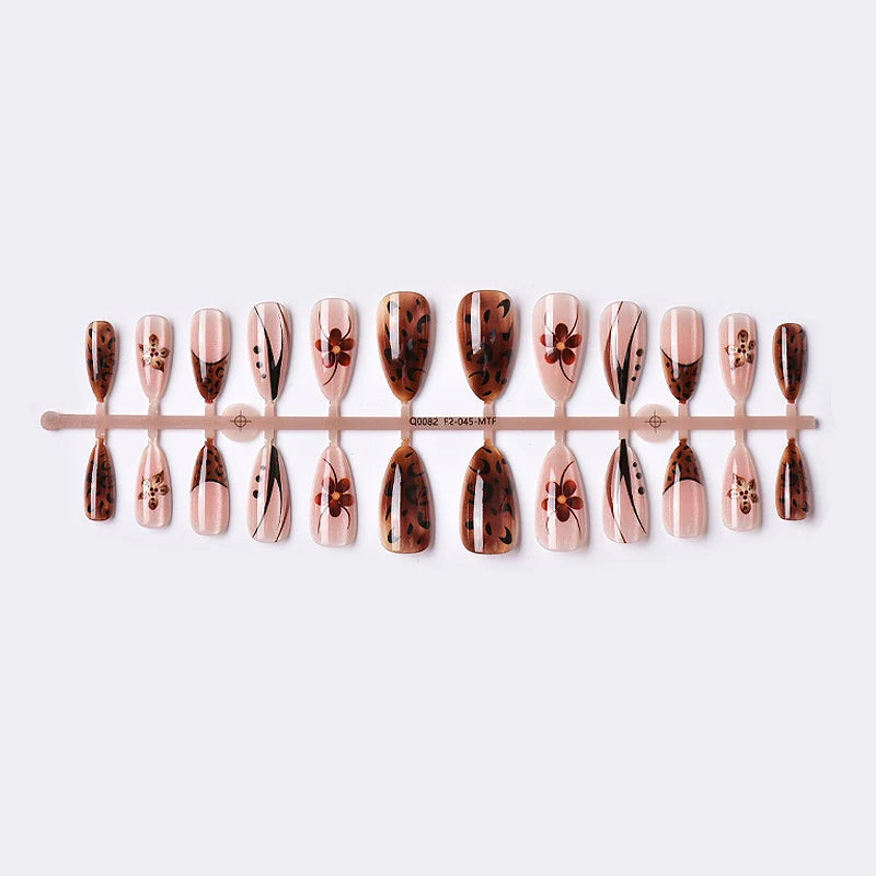 Nail Art Set Cat Eye & Floral Salon Quality