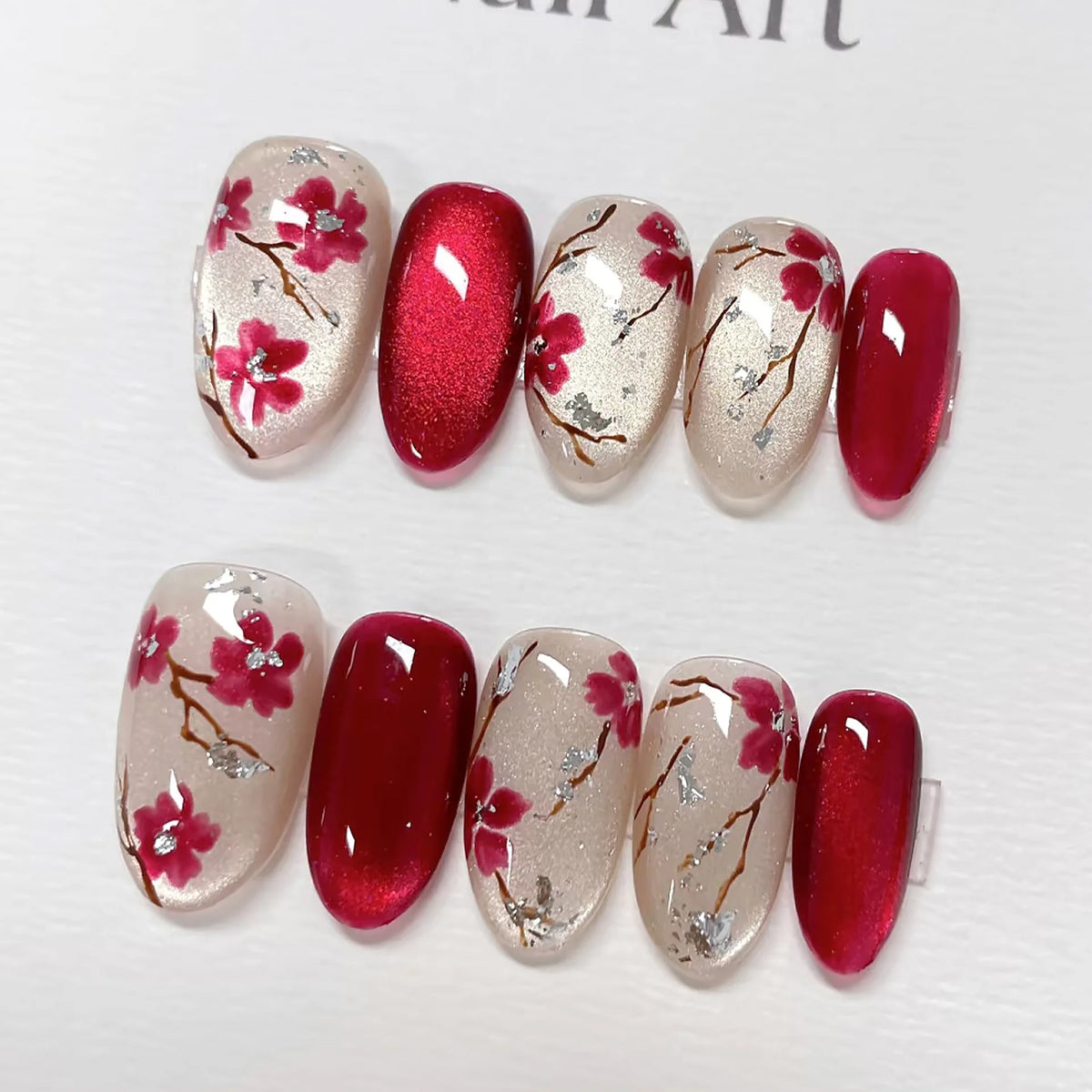 Nail Art Set Cherry Blossom Easy Application & Durable Finish