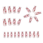 Nail Art Set Cherry Blossom Sparkling Accents Quick Application