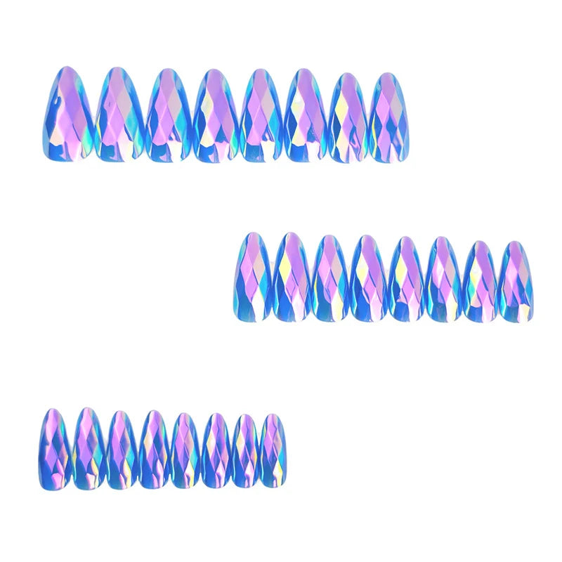Nail Art Set Diamond Pattern Long-Lasting Shine