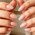 Nail Art Set Dotted French Tip 24 Piece