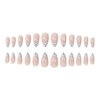 Nail Art Set Dotted French Tip 24 Piece