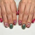 Nail Art Set Festive Snowflake Designs & Gel Formula