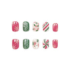 Nail Art Set Festive Snowflake Designs & Gel Formula