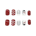 Nail Art Set Festive Snowflake & Glitter Kit