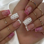 Nail Art Set Floral Abstract Gems & Stickers