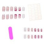 Nail Art Set Floral Abstract Gems & Stickers