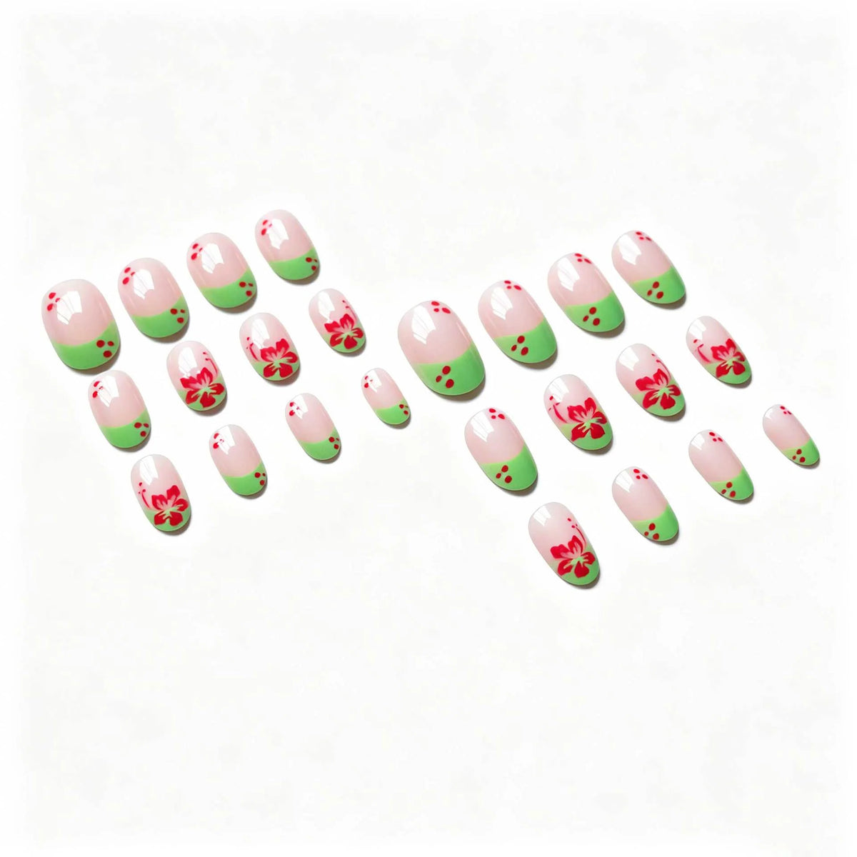 Nail Art Set Floral Accent Self-Adhesive & Long-Lasting Wear