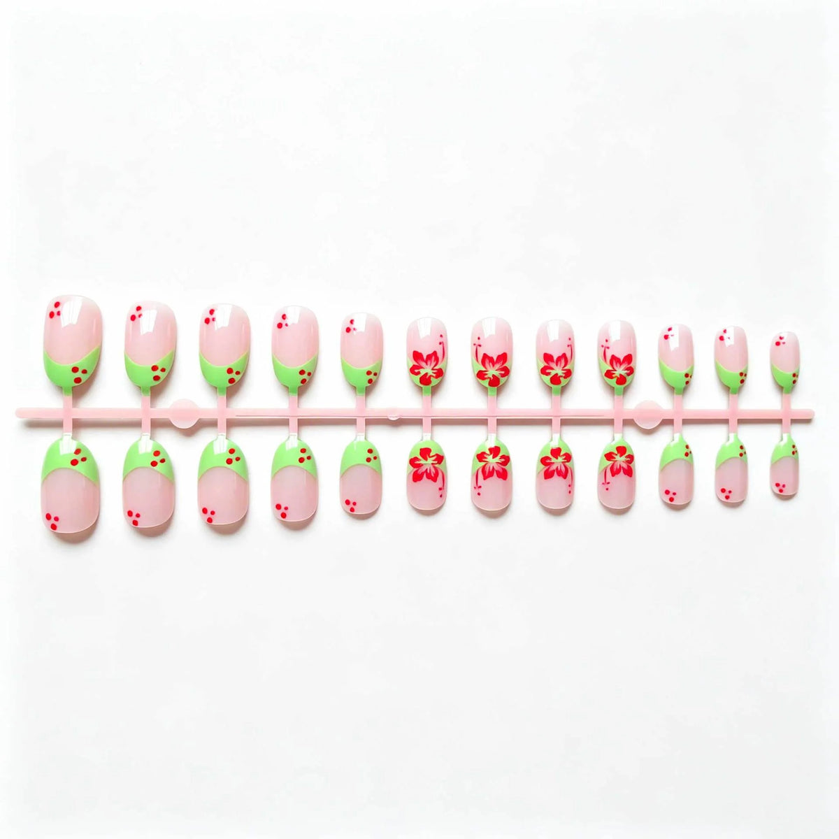 Nail Art Set Floral Accent Self-Adhesive & Long-Lasting Wear