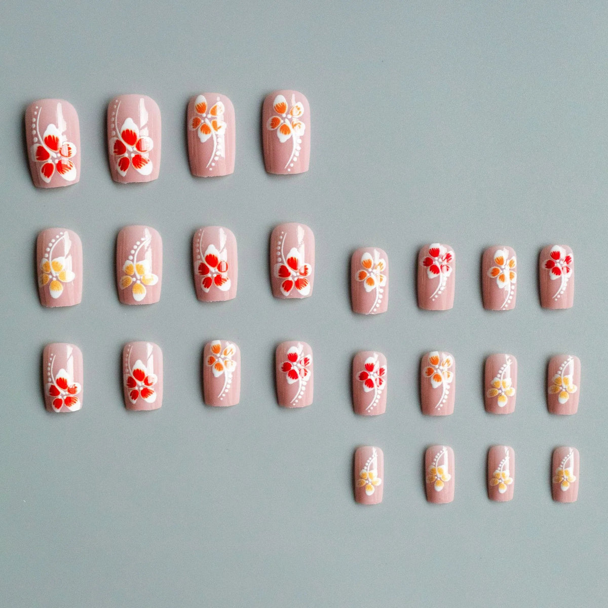 Nail Art Set Floral Acrylic Easy Application