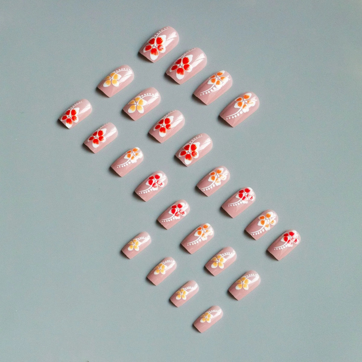 Nail Art Set Floral Acrylic Easy Application