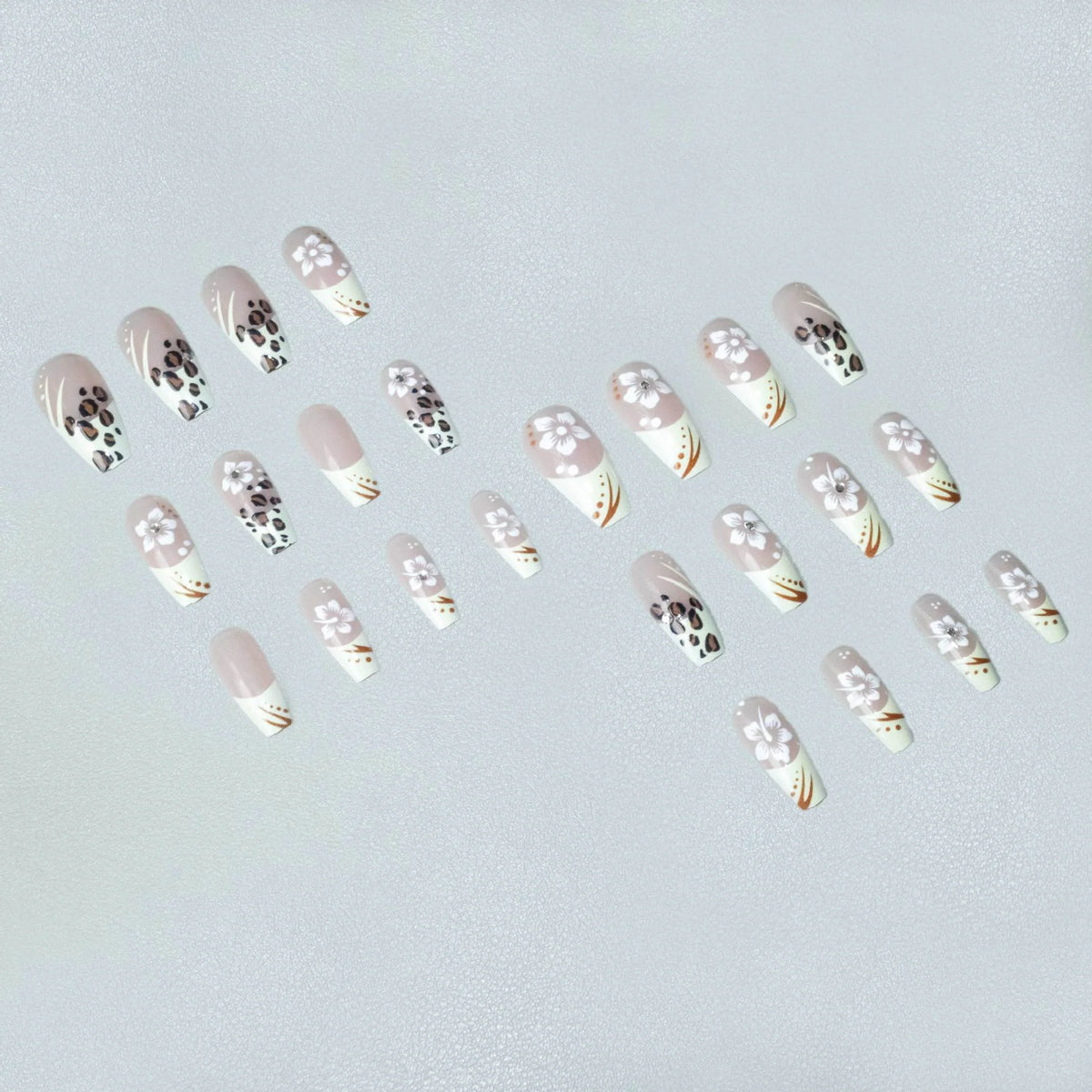Nail Art Set Floral & Animal Prints Easy Application