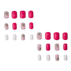 Nail Art Set Floral Bee Patterns Sticker & Glue