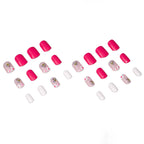 Nail Art Set Floral Bee Patterns Sticker & Glue