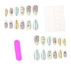 Nail Art Set Floral Designs Complete Kit Long-Lasting Finish