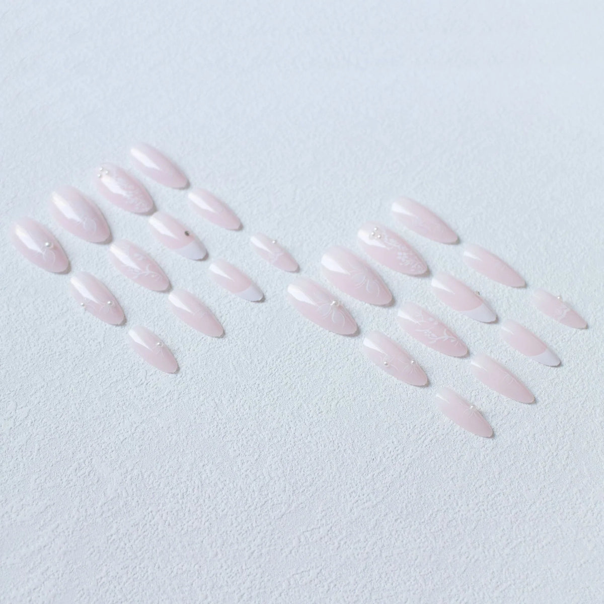 Nail Art Set Floral Designs Creamy Finish Long-Lasting Shine