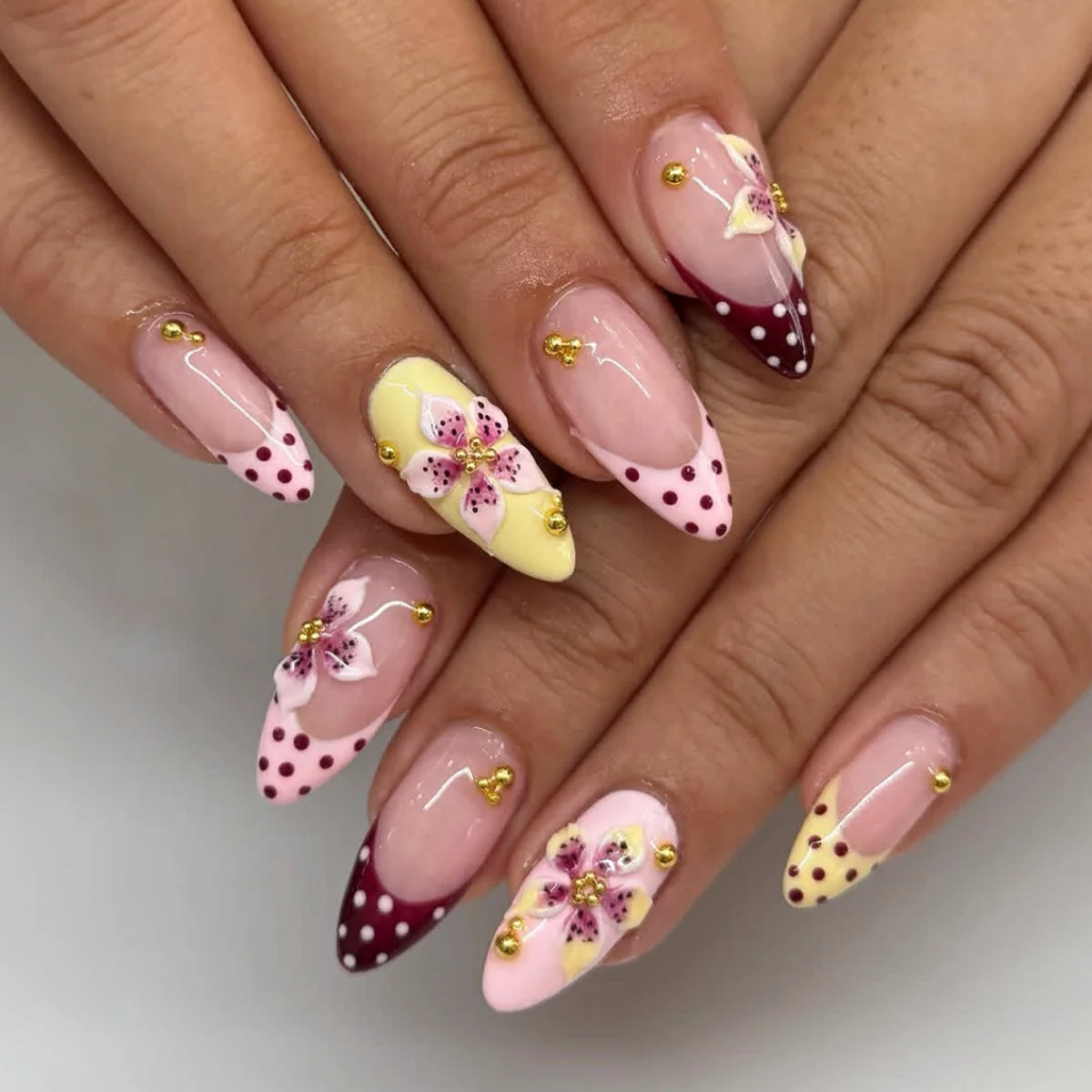 Nail Art Set Floral Designs Easy Application