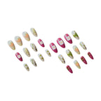 Nail Art Set Floral Designs Easy Application Glossy Finish