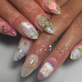 Nail Art Set Floral Designs Easy Application Glossy Finish