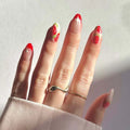 Nail Art Set Floral Designs Easy Application Long-Lasting