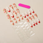 Nail Art Set Floral Designs Easy Application Long-Lasting
