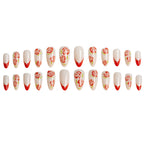 Nail Art Set Floral Designs Easy Application Long-Lasting
