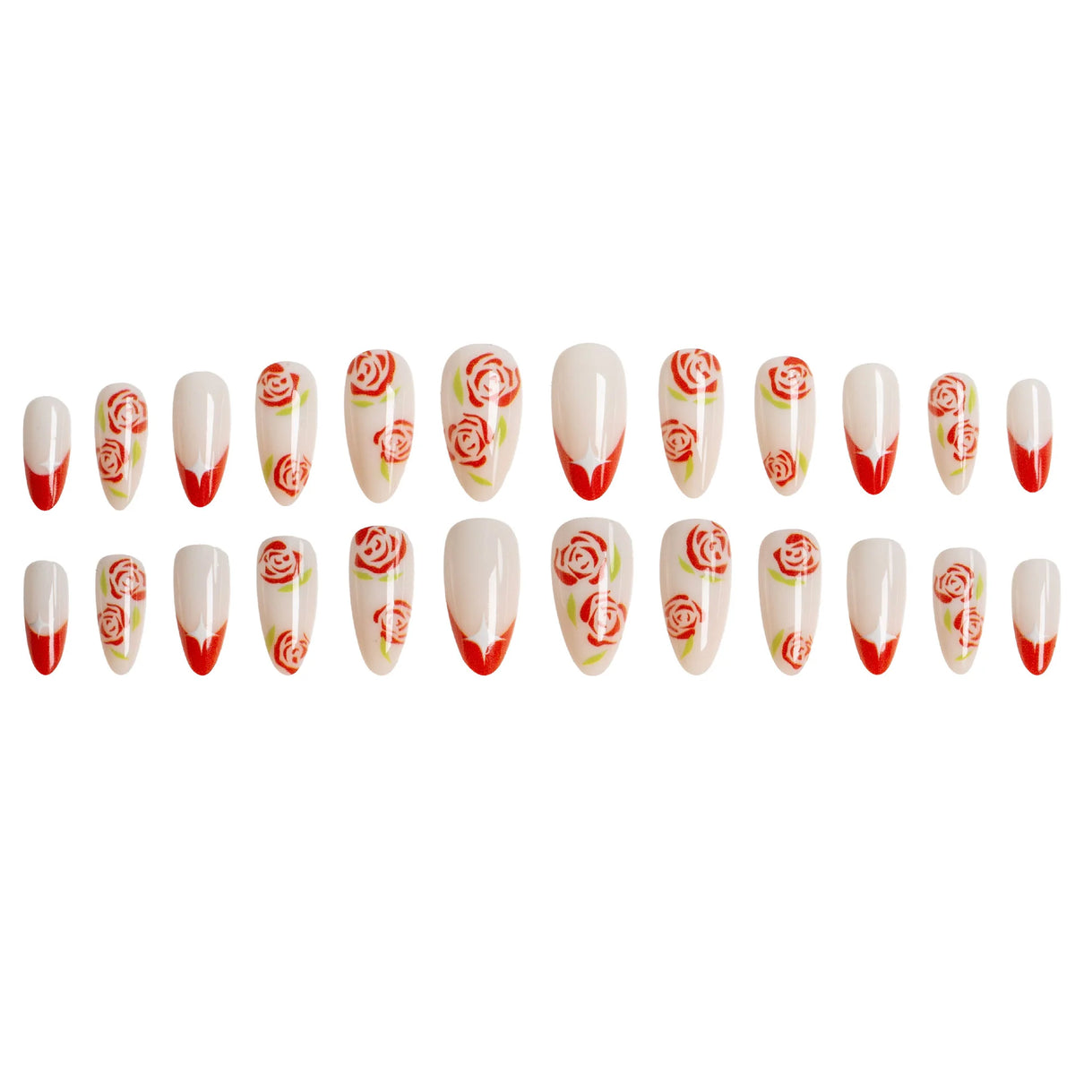 Nail Art Set Floral Designs Easy Application Long-Lasting