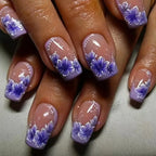 Nail Art Set Floral Designs Gel Strips & Rolled Decals