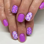 Nail Art Set Floral Designs Gel Strips & Rolled Decals