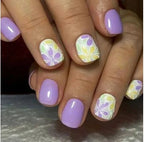 Nail Art Set Floral Designs Gel Strips & Rolled Decals