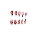 Nail Art Set Floral Designs Long-Lasting