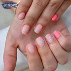 Nail Art Set Floral Designs Natural Acrylic & Gel
