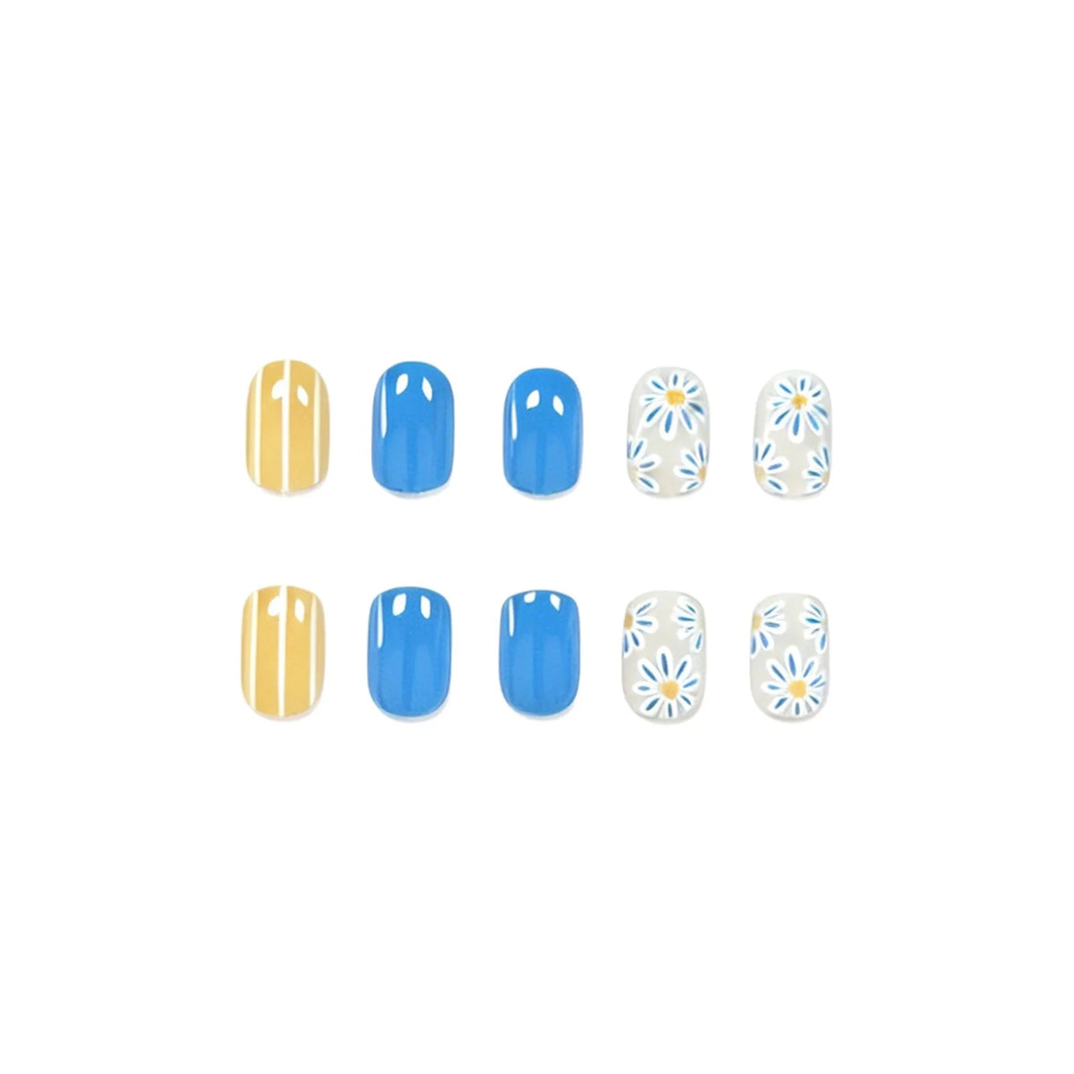 Nail Art Set Floral Designs Non-Toxic 24 Piece