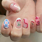 Nail Art Set Floral Designs Salon-Quality Kit