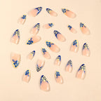 Nail Art Set Floral French Tip Durable Finish