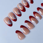 Nail Art Set Floral French Tip Gel Stickers