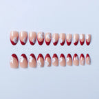Nail Art Set Floral French Tip Gel Stickers
