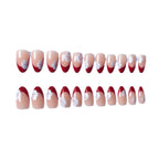 Nail Art Set Floral French Tip Gel Stickers